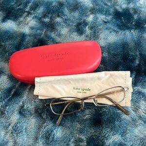 Kate spade glasses with case and dust cloth